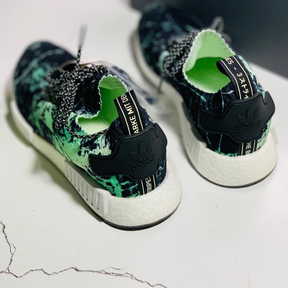 ADIDAS NMD R1 PRIME-KNIT “AERO MARBLE GREEN” - Picture 7 of 8